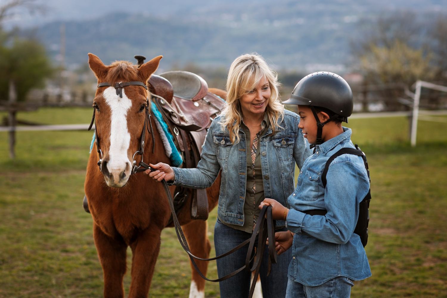 Individual horse riding lessons